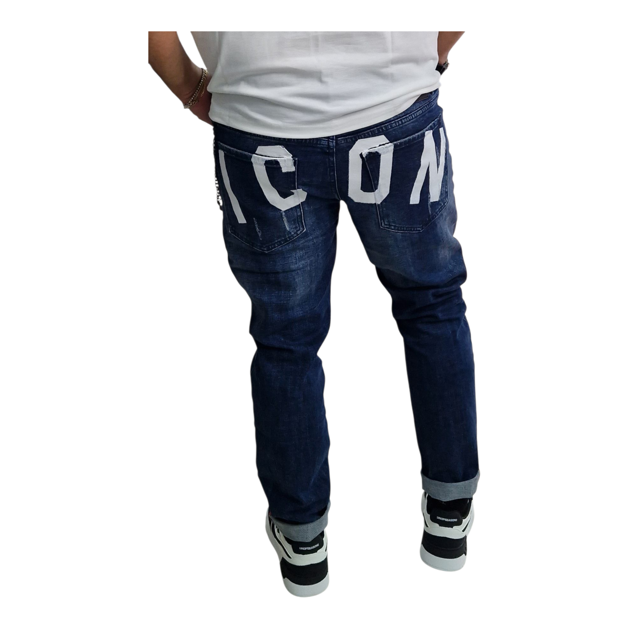 Jeans icon blu