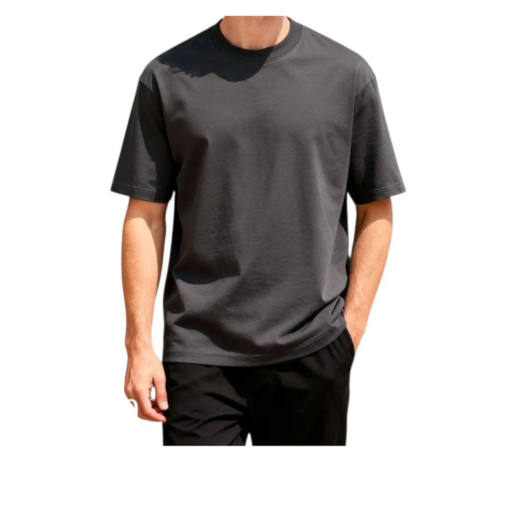 T-Shirt Basic Cotone 100% Uomo – Bianca Streetwear Quotidiana