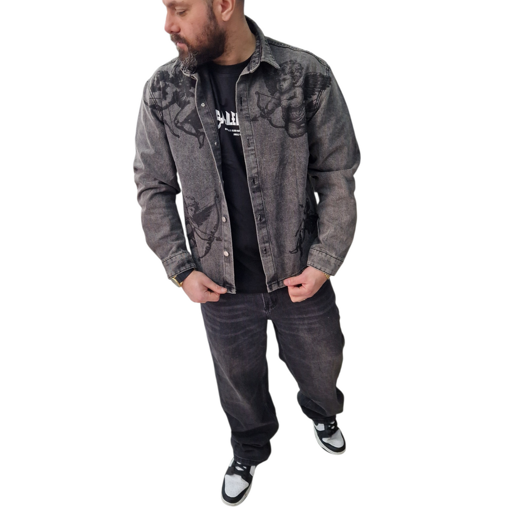 Camicia Jeans Angel Uomo – Streetwear Urban Casual