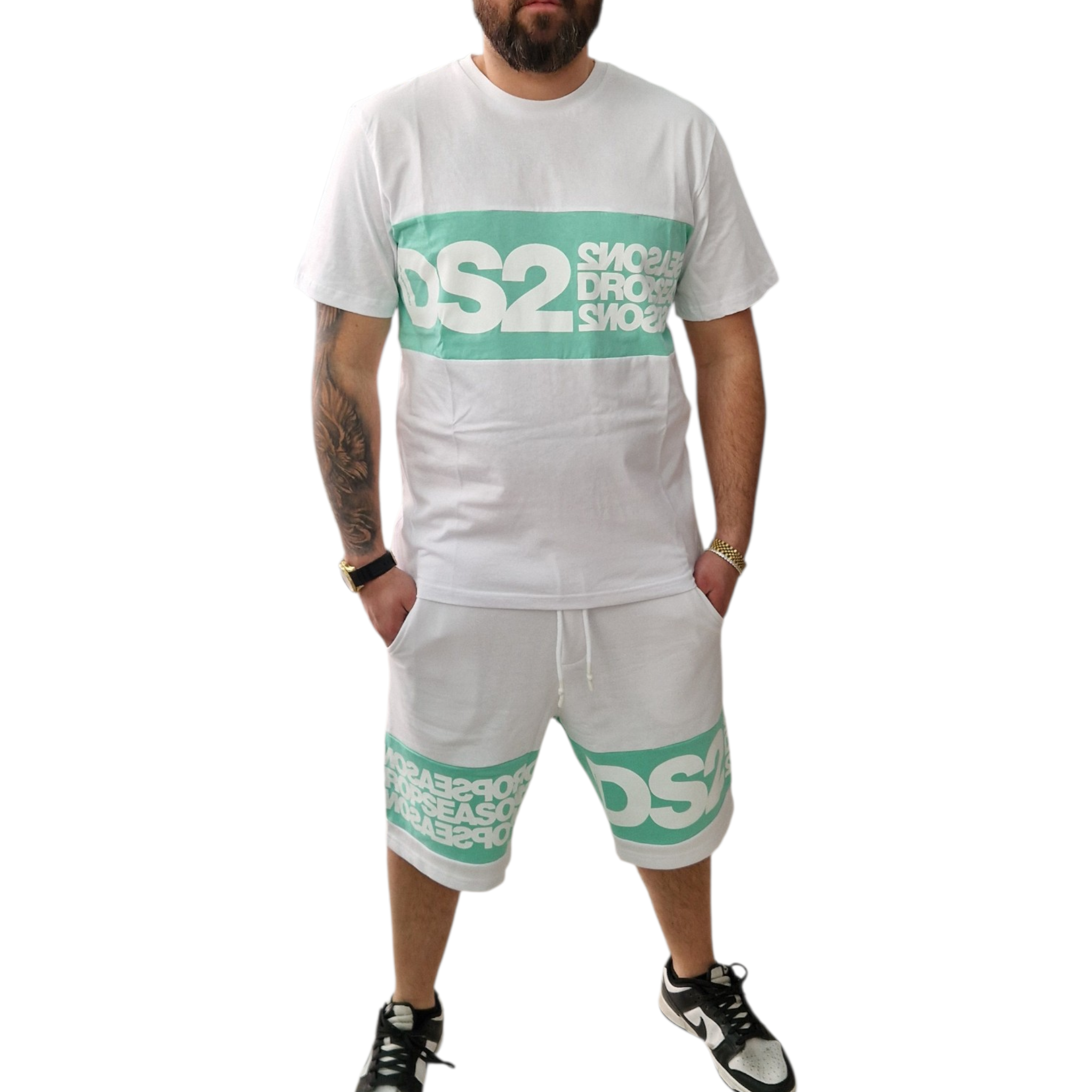 Completo Drop Season DS2 – T-Shirt e Bermuda Cotone 100% Streetwear