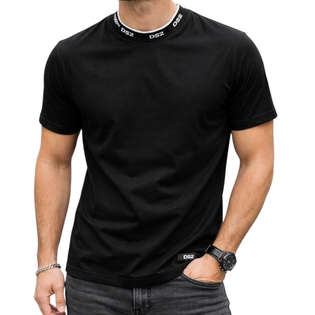 T-Shirt Drop Season DS2 Colletto Coreano – Slim Fit Streetwear Uomo