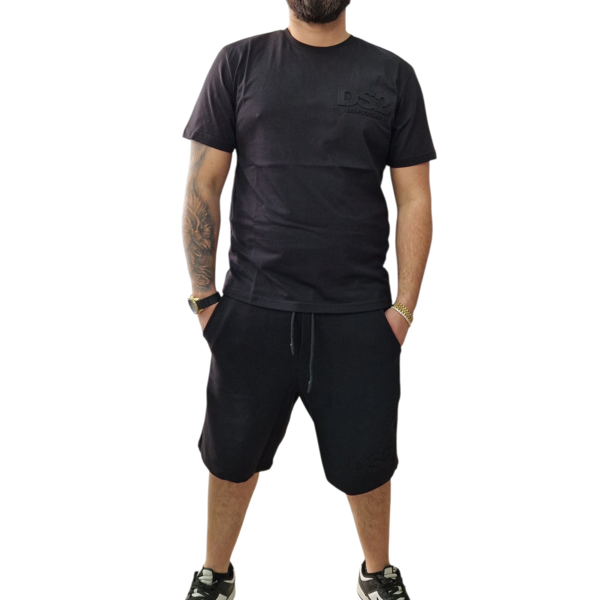 Completo Drop Season DS2 Logo 3D – T-Shirt e Bermuda Streetwear