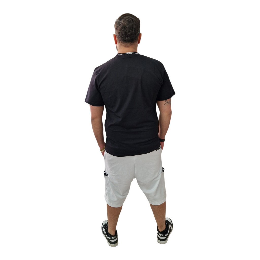 T-Shirt Drop Season DS2 Colletto Coreano – Slim Fit Streetwear Uomo