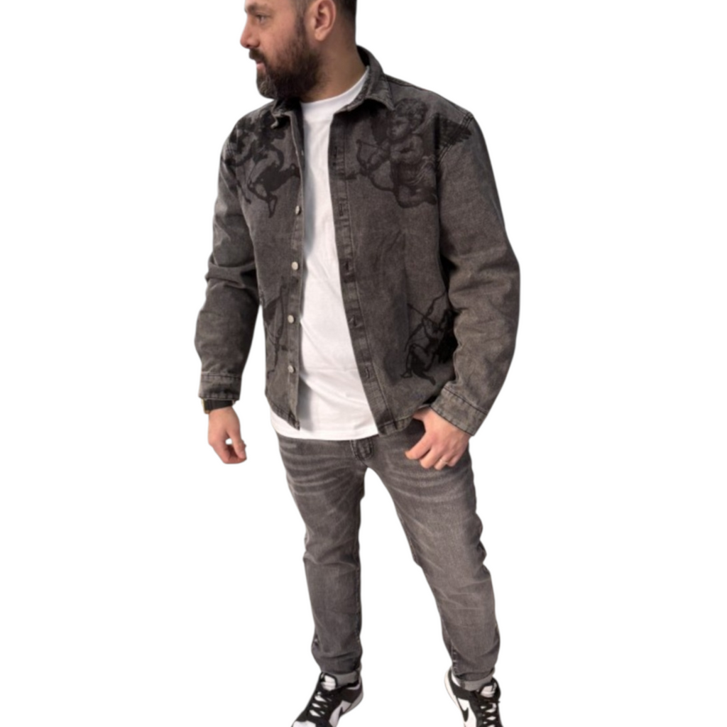 Camicia Jeans Angel Uomo – Streetwear Urban Casual
