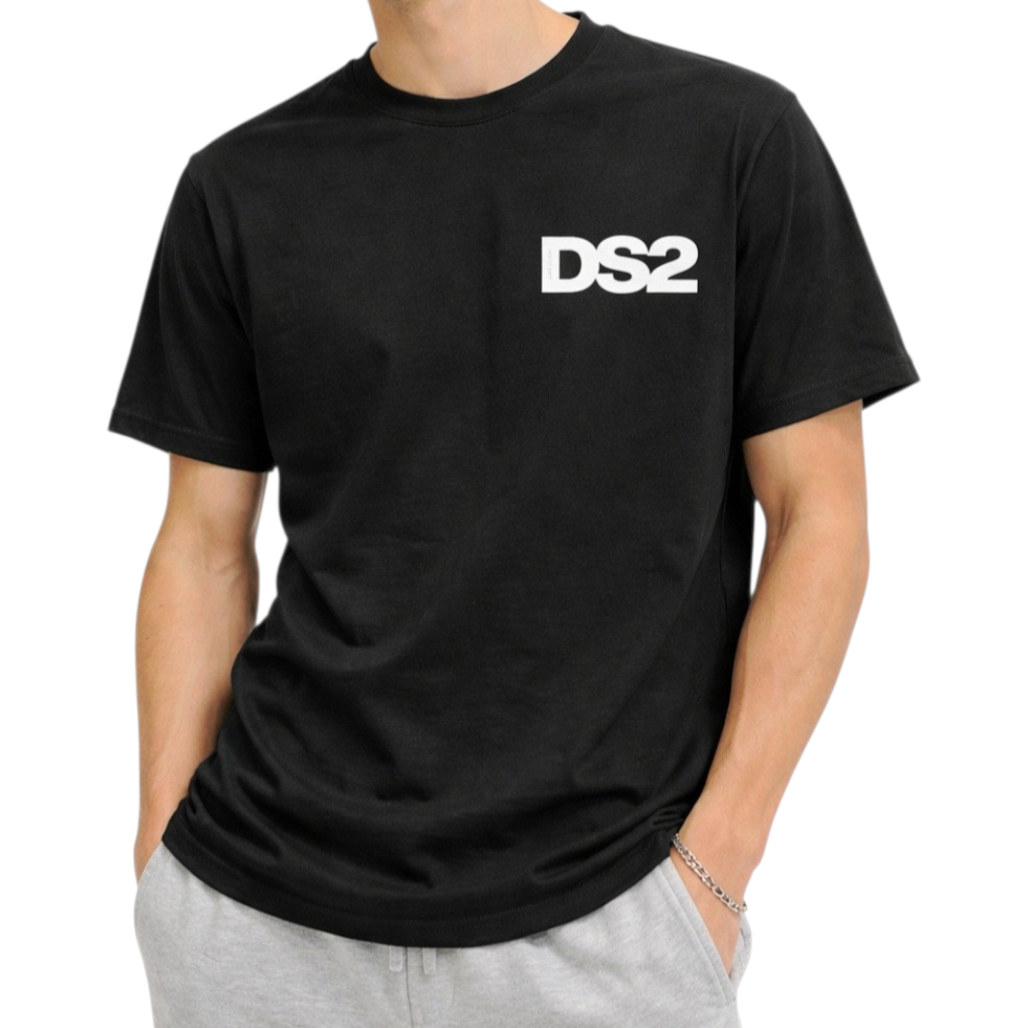 T-Shirt Drop Season DS2 Logo 3D – Streetwear Uomo Cotone