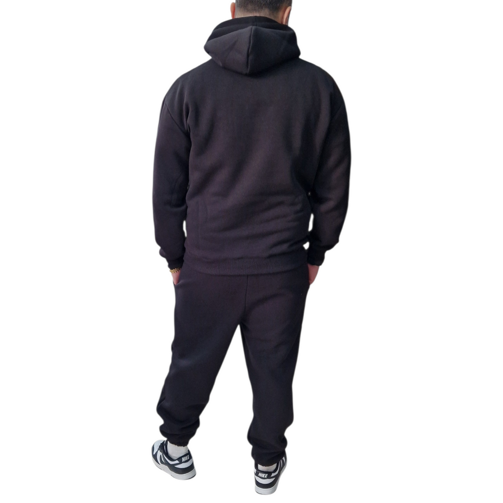 Tuta Rap Nera Policotone – Streetwear Hip Hop Uomo