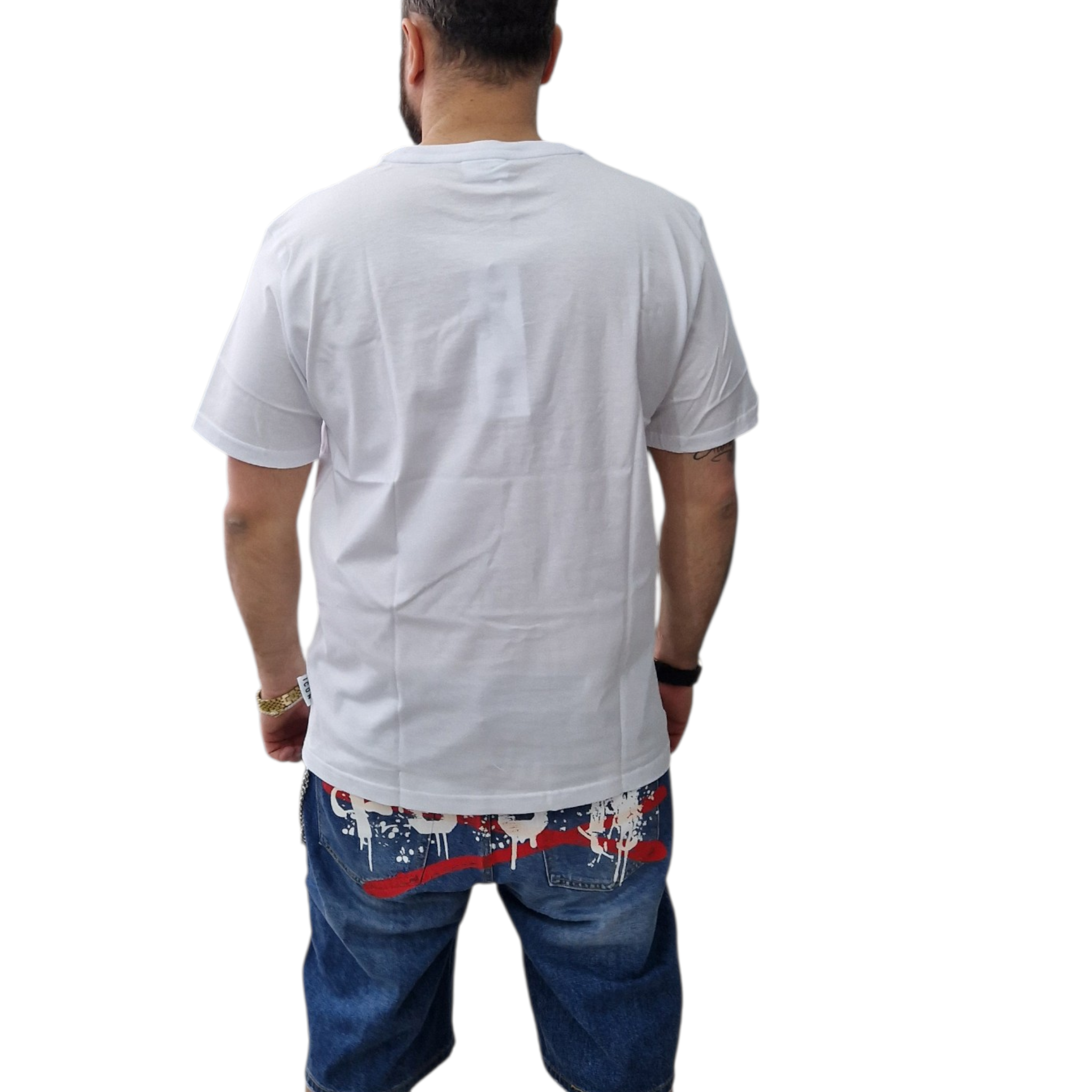 T sbirt logo x rosso fondo bianca